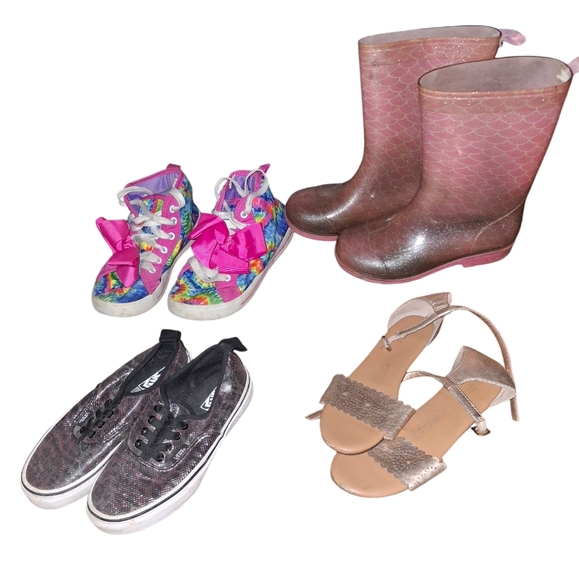 Size 2 Shoe Youth Girls Kids Footwear All Seasons Weather Outdoor (991)